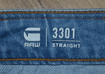 g-star RAW jeansy straight regular 33/30  pas 94cm