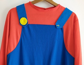 Strój  przebranie kostium Super Mario Bros  M 