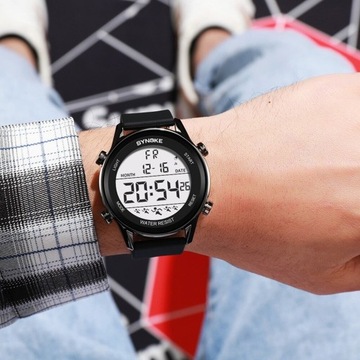 Zegarek elektroniczny LED Synoke sportowy WR50m 