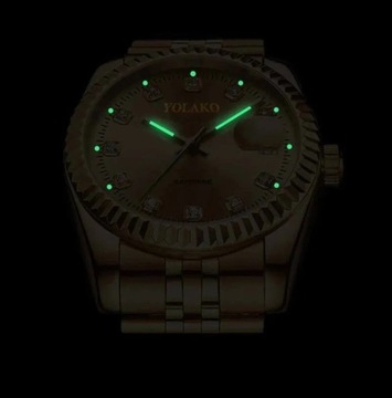 Zegarek YOLAKO 36mm kwarcowy 3Bar Luminescencja 