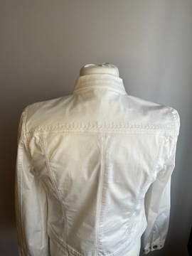 NOWA biała kurtka dżinsowa z ćwiekami CREAM 42