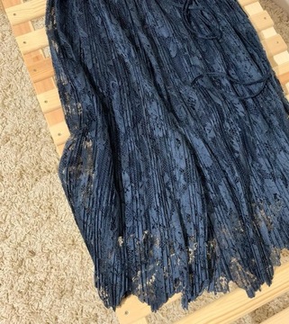 Damska plisowana, koronkowa spódnica Zara 