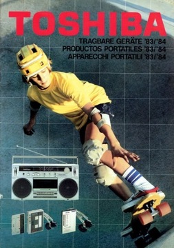 TOSHIBA audio oryginalny prospekt / folder 1983/84
