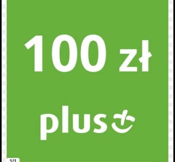 Doładowanie plus 100zl + 20 zł gratis