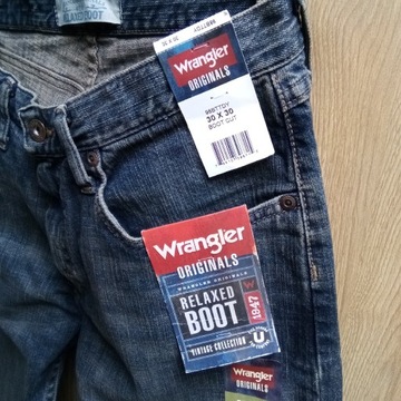 Wrangler Vintage Relaxed Boot jeansy r 30 x30 NOWE