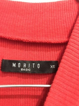 Mohito czerwona sukienka odkryte ramiona xs