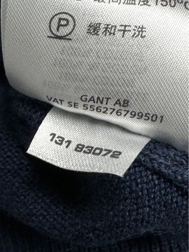 GANT Sweterek Męski w Serek Premium Cotton r. M