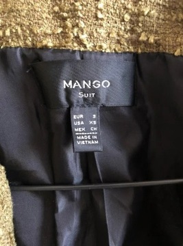 Zielono czarny żakiet Mango Suit, rozmiar S/36