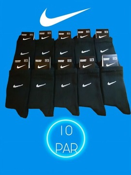 Skarpety Nike Męskie.Zestaw 10 par/10pack.41-45 r.