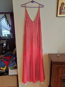 Wyjątkowa jedwabna sukienka 40 
