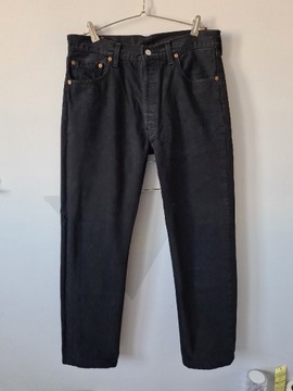 Spodnie dżinsy Levi's 501 vintage czarne