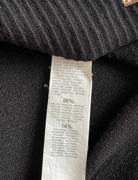 Sweter prążkowany wiskoza Mohito rozmiar S czarny