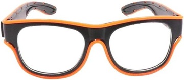 Świecące Okulary LED Pomarańczowe