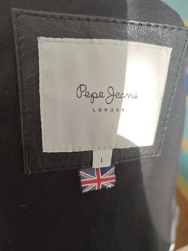 KURTKA PEPE JEANS LONDON CZARNA SKÓRZANA L MĘSKA