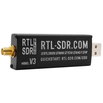 Odbiornik RTL-SDR BLOG R820T2 R2832U v3