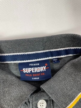 Koszulka Polo Superdry L damska szara