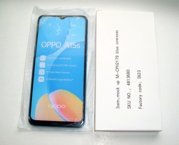 Nowa atrapa telefonu OPPO A15S  folia