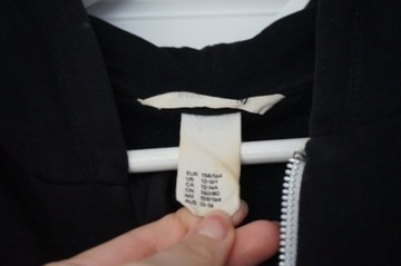 XS 34 H&M czarna krótka bluza dresowa rozpinana 