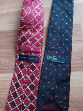 Ralph Lauren ,Tommy Hilfiger 2 x Oryginalny Krawat