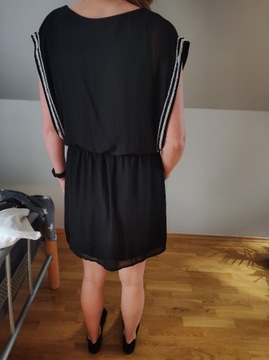 Ładna sukienka na lato H&M 42 XL,mała czarna