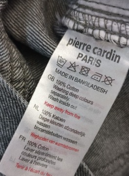 Pierre Cardin regular fit szaro czarne spodnie jea