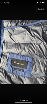 Massimo Dutti L niebieska kurtka , puchowa