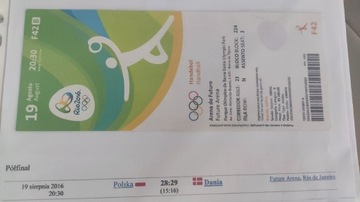 Olimpiada Rio2016 piłka ręczna Polska-Dania i inne