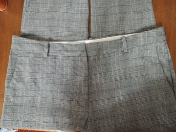 Eleganckie spodnie w kratkę rozm. 46 H & M