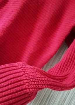 S, Hollister Czerwony Sweter, Przeplatany z tyłu