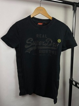 T-shirt SuperDry S czarny