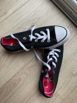 Trampki CONVERSE krótkie czarne Roz37 nowe okazja!