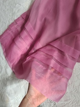 Jackpot 38/40 spódnica maxi jedwab organza róż
