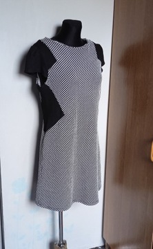 Dorothy Perkins sukienka czerń biel r. 40