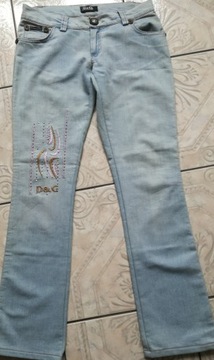 Śliczne jeansy spodnie Dolce&Gabbana roz. 28 D&G 