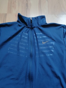 Nike męska bluza M L kolor ciemny morski stójka 