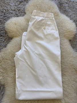 Białe spodnie lacoste chemiste 