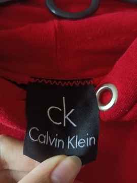 Bluza Calvin Klein z kapturem czerwona S/M