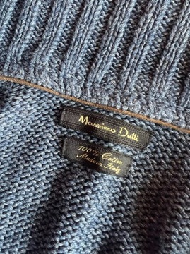 Massimo Dutti sweter granatowy L