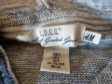 Szary rozpinany sweter z kapturem - S - H&M