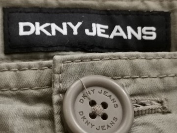 Szorty spodenki DKNY khaki lampas koronka r.S