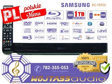 Blu-Ray SAMSUNG BD-F8900 HDD 1TB dekoder CI+ PL 