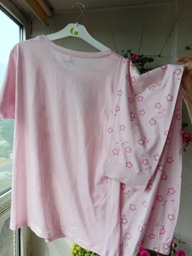 Jasnoróżowa piżama damska firmy Disney z kotkiem Marie rozmiar L/XL 42-44