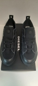 Diesel s-astico low lace trampki czarne 43