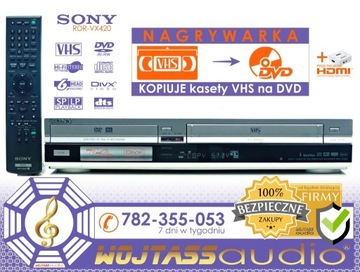 Kopiarka kaset VHS na DVD Przegrywarka Sony * HDMI
