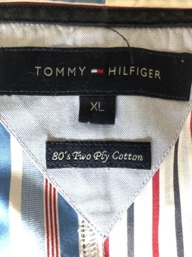 Koszula TOMMY HILFIGER  paski rozm. XL 