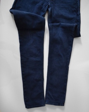 jeansowe spodnie Hollister jeansy granatowe M w26