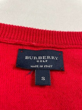 Sweter bez rękawów Burberry  czerwony S