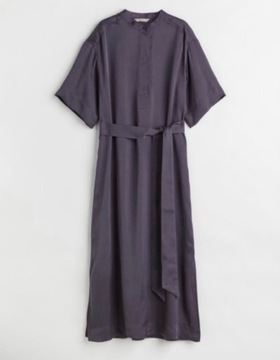 H&M Sukienka ciemna długa luźna suknia nowa XL 