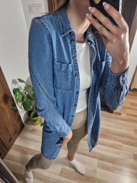 Katana sukienka jeansowa Only XS S niebieska długa