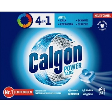 Odkamieniacz do pralek Calgon 4w1, 47 tabletek DE